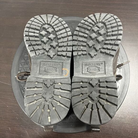 Skechers Jammers Women’s Sz US 7 Vintage Y2K Chunky Platform Brown Leather Shoes - Picture 10 of 10